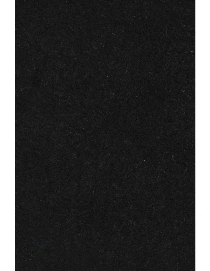 Lisa Wool Blend Beret in Black image 4