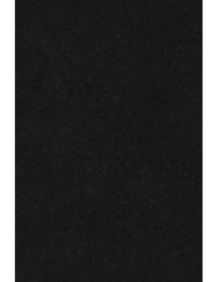 Lisa Wool Blend Beret in Black image 5