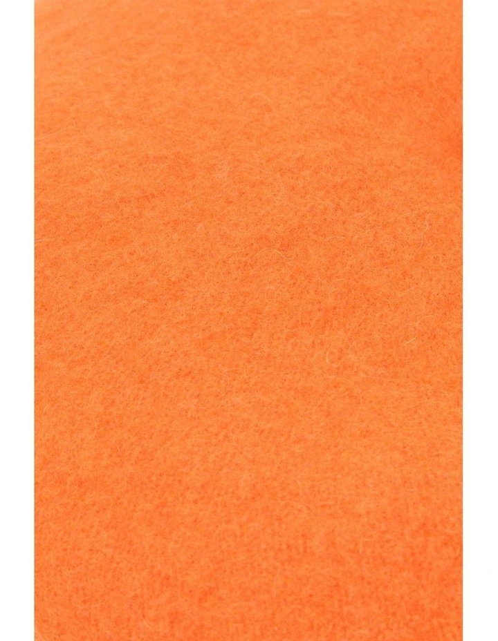 Lisa Wool Blend Beret in Orange image 4