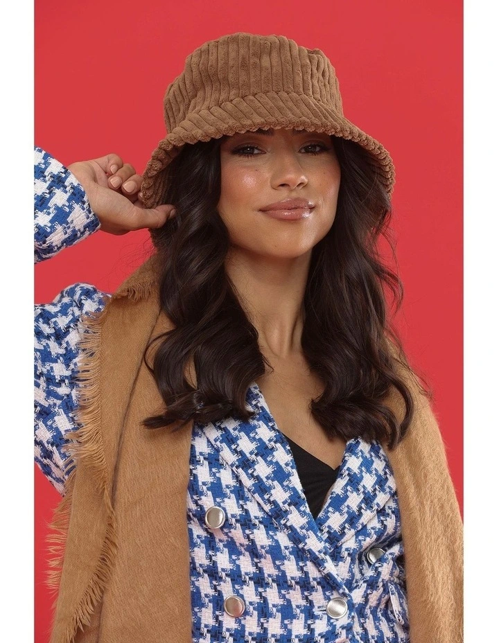 Bella Bucket Hat in Chocolate image 2