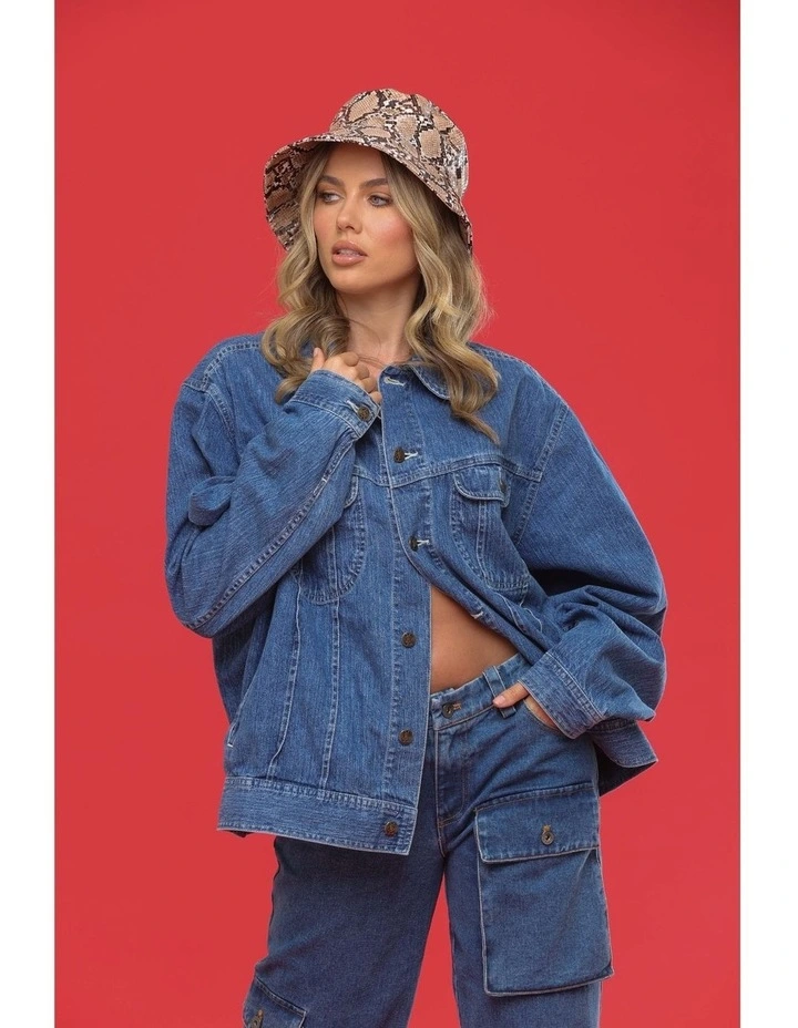 Gigi Bucket Hat in Brown image 3