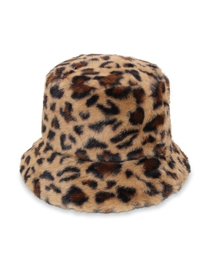 Simona Bucket Hat in Dark Leopard image 1