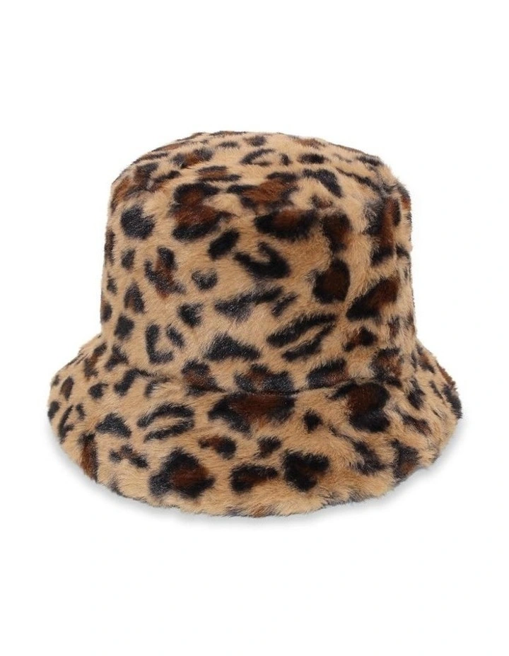Simona Bucket Hat in Dark Leopard image 1
