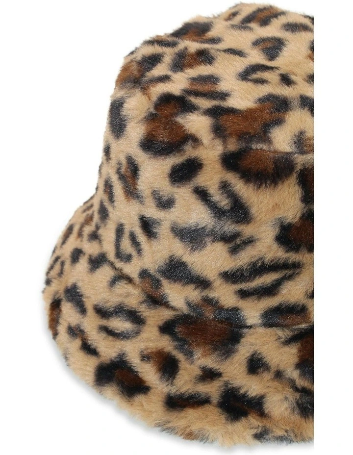 Simona Bucket Hat in Dark Leopard image 3