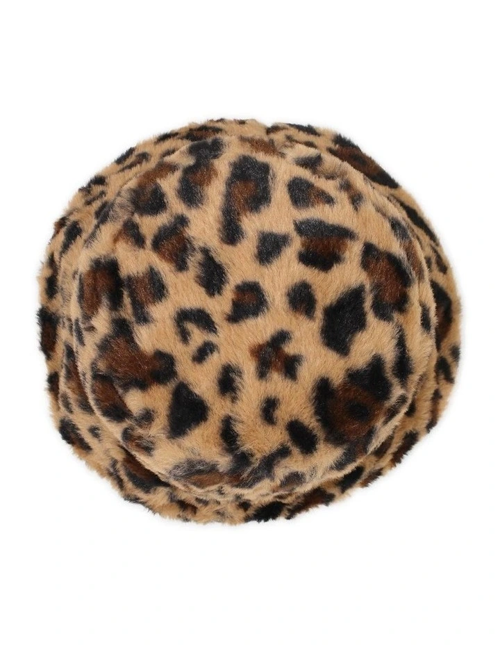 Simona Bucket Hat in Dark Leopard image 3