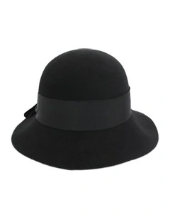 Dasia Small Floppy Hat in Black