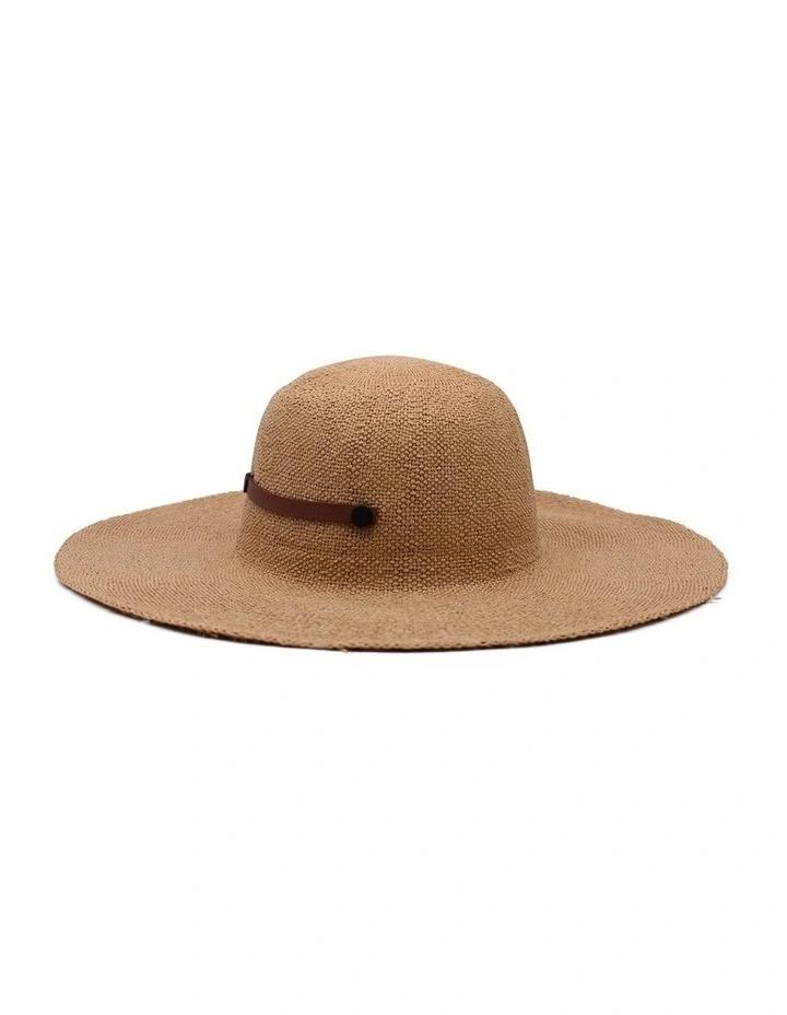 Verena Floppy Hat in Tan image 2