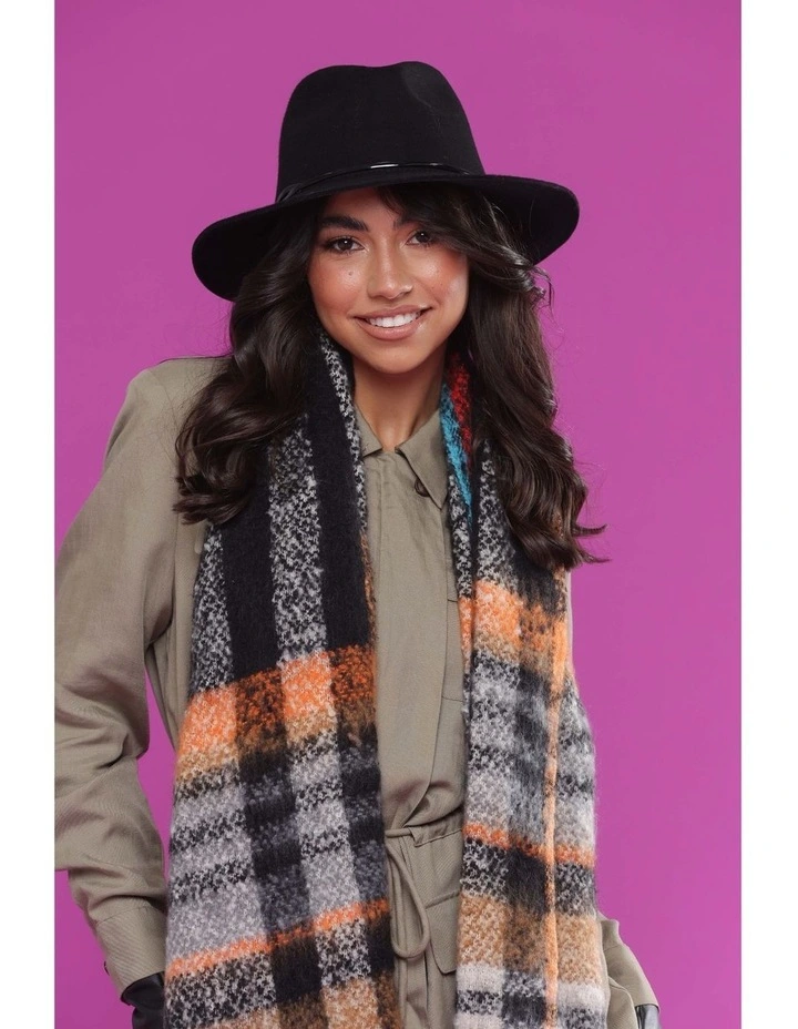 & Taylor Yvetta Fedora Hat In Black MYER