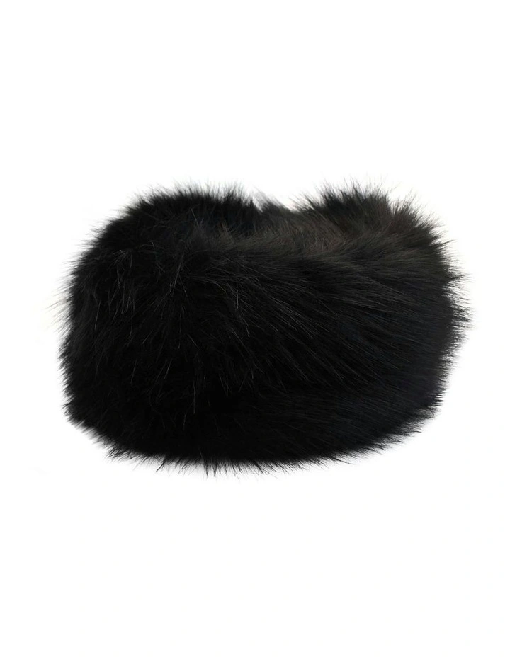 Elaina Cossack Hat in Black image 1