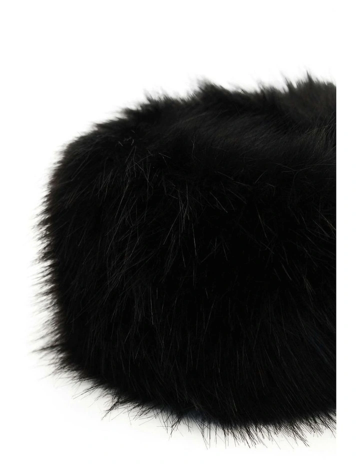 Elaina Cossack Hat in Black image 3
