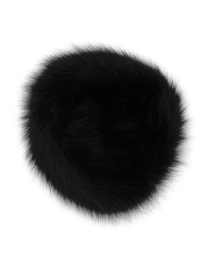 Elaina Cossack Hat in Black image 4