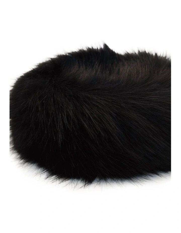 Elaina Cossack Hat in Black image 7