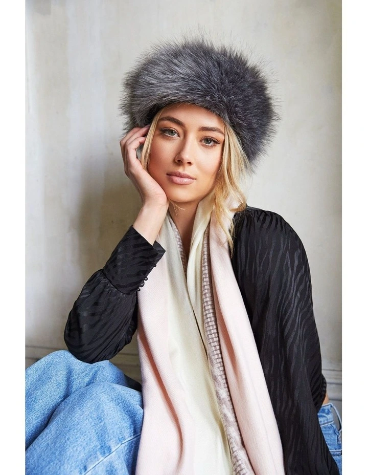 Xenia Headband in Grey image 2