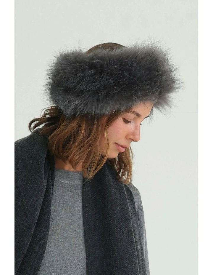 Xenia Headband in Grey image 5