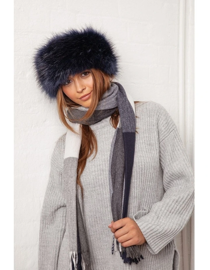 Xenia Headband in Navy image 2