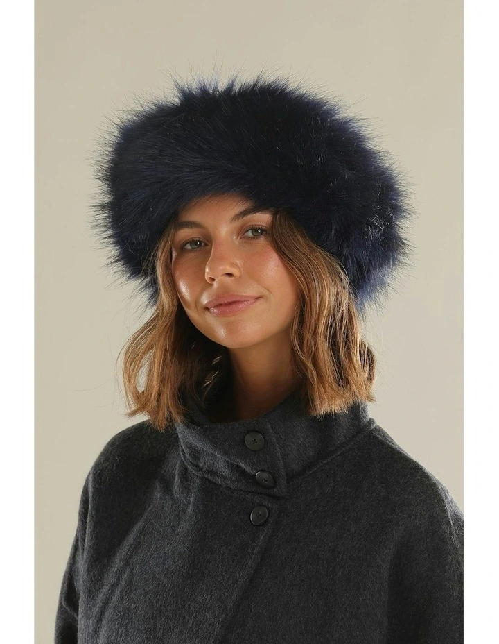 Xenia Headband in Navy image 3