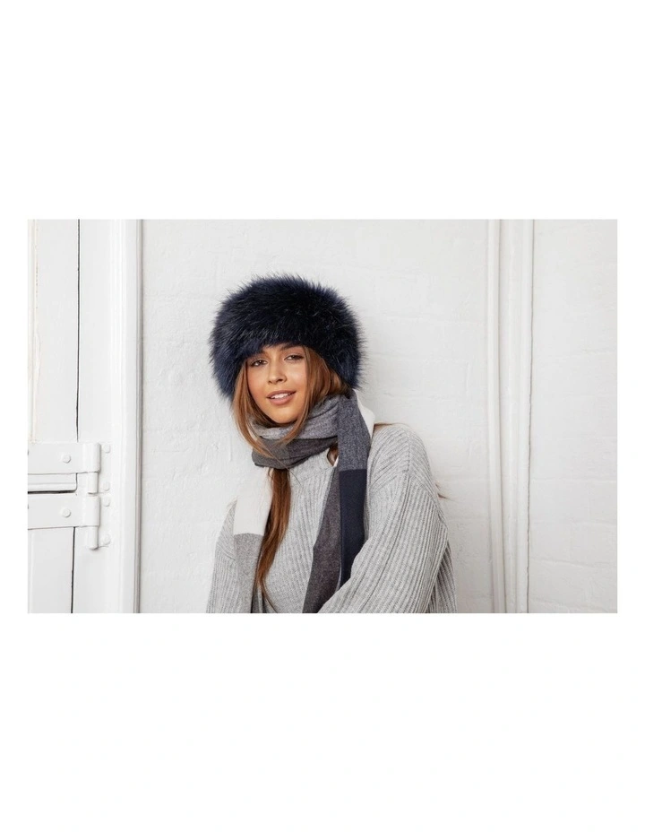 Xenia Headband in Navy image 7