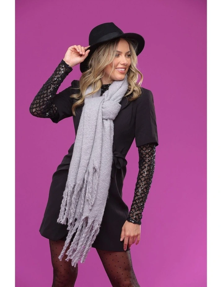 Amber Fedora Hat in Black image 2