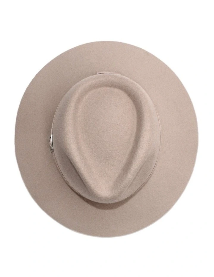 Harper Fedora Hat in Beige image 6