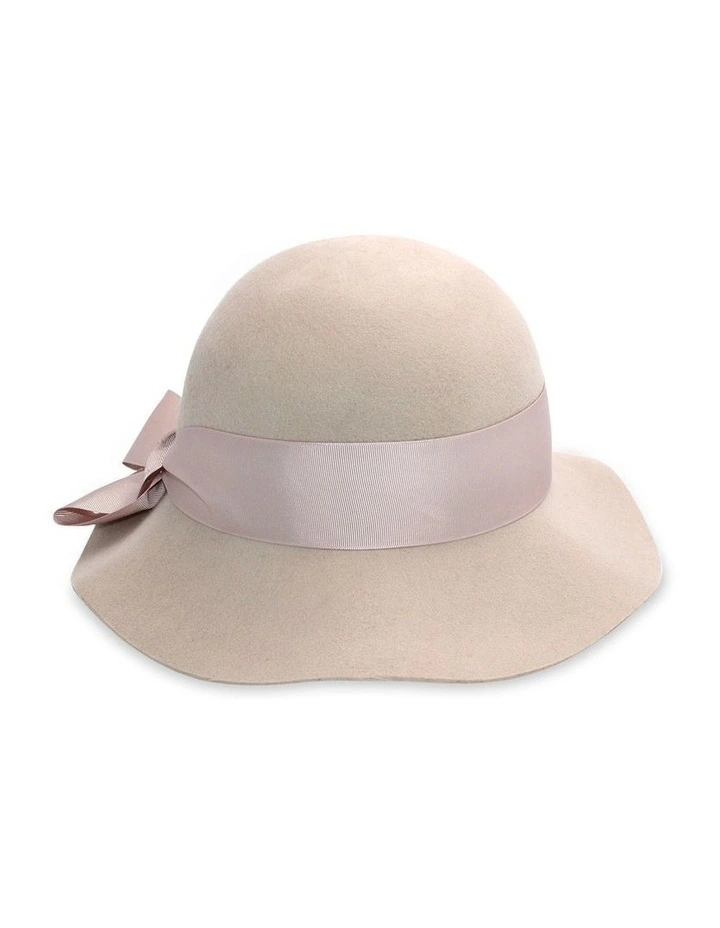 Dasia Small Floppy Hat in Beige image 2