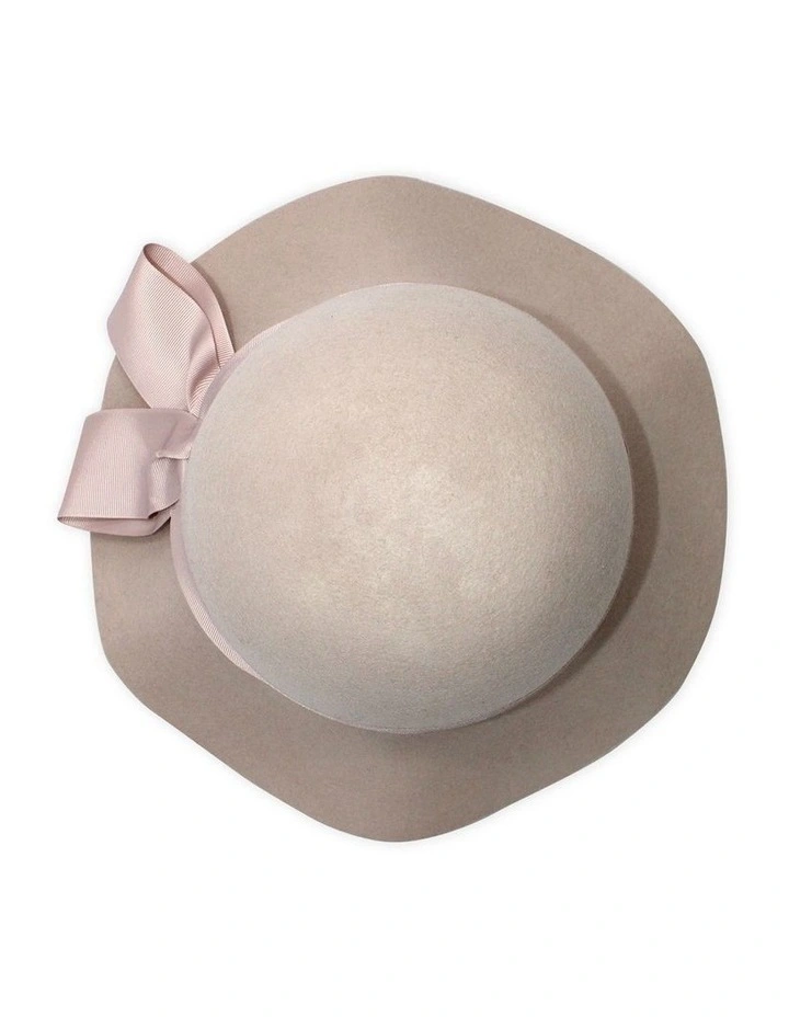 Dasia Small Floppy Hat in Beige image 5