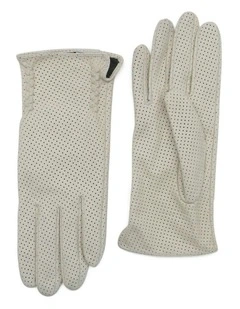 Georgia Leather Gloves in Beige