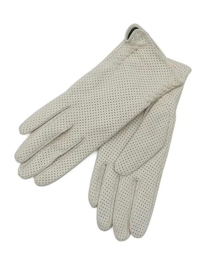 Georgia Leather Gloves in Beige image 2
