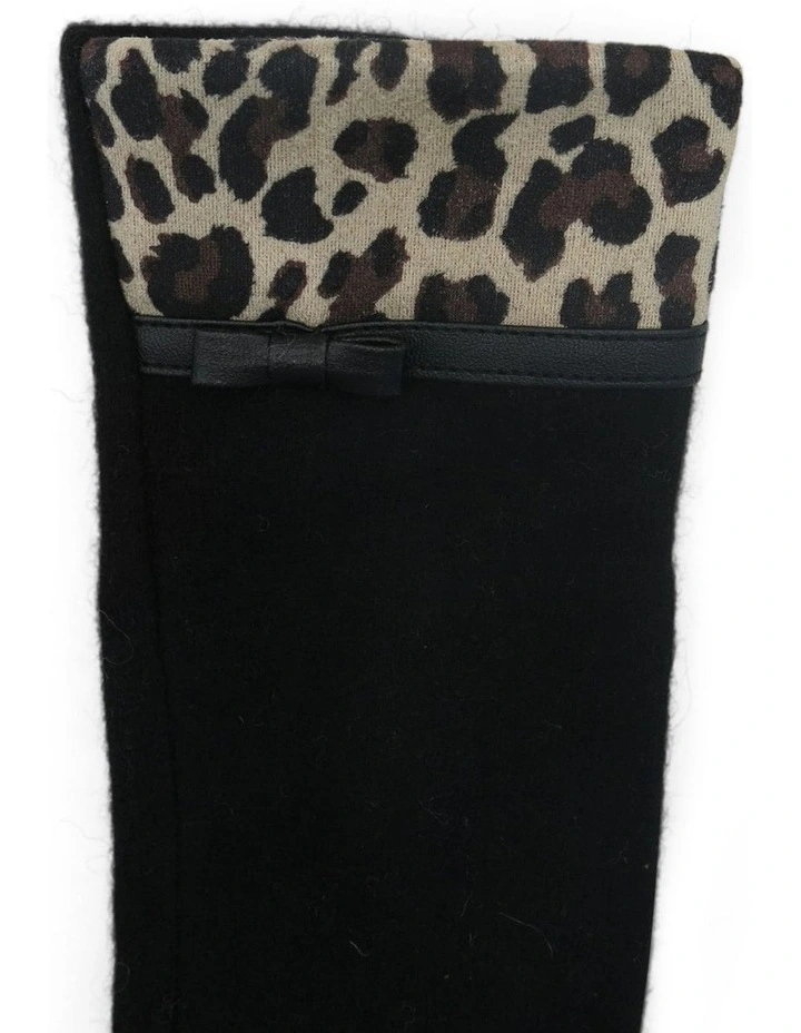 Jacqueline Gloves in Black Leopard image 5