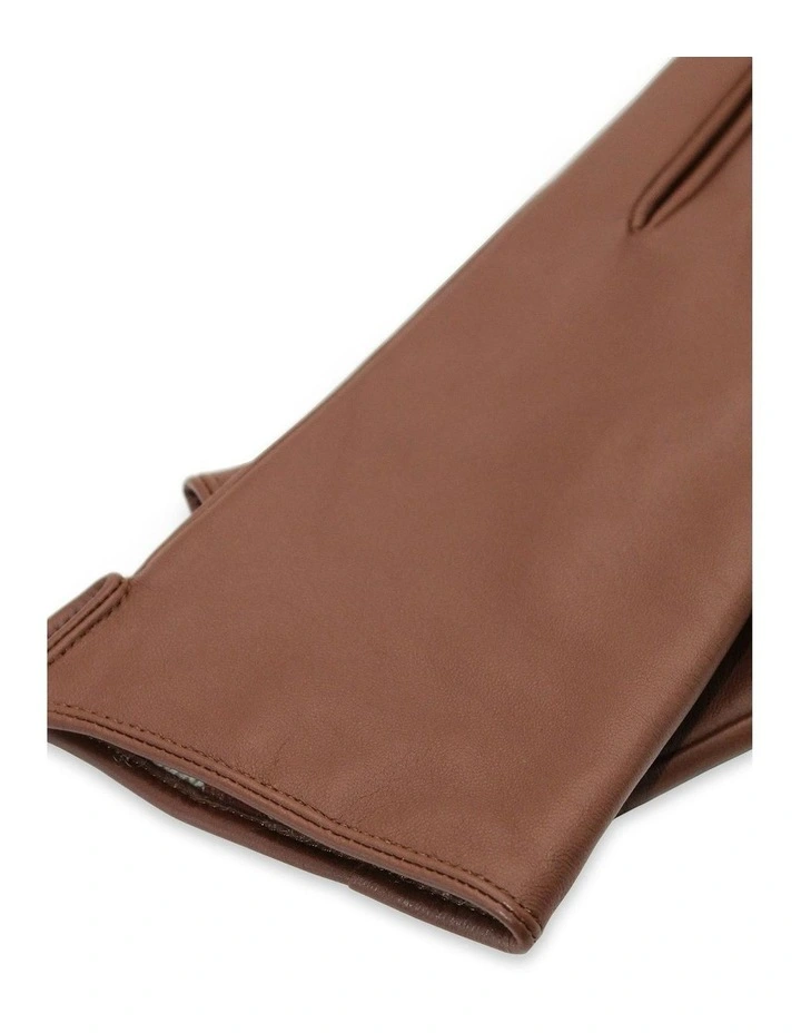 Zoey Leather Gloves in Brown image 5