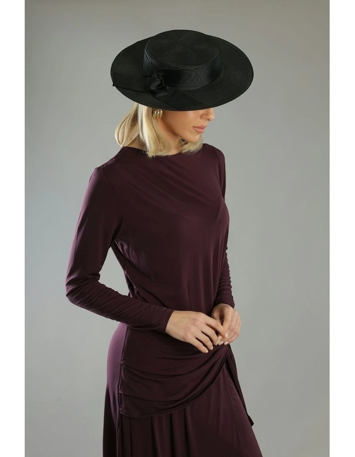 Clarke Boater Hat in Black image 1