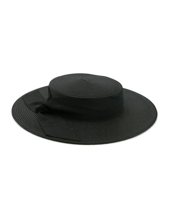 Clarke Boater Hat in Black image 3