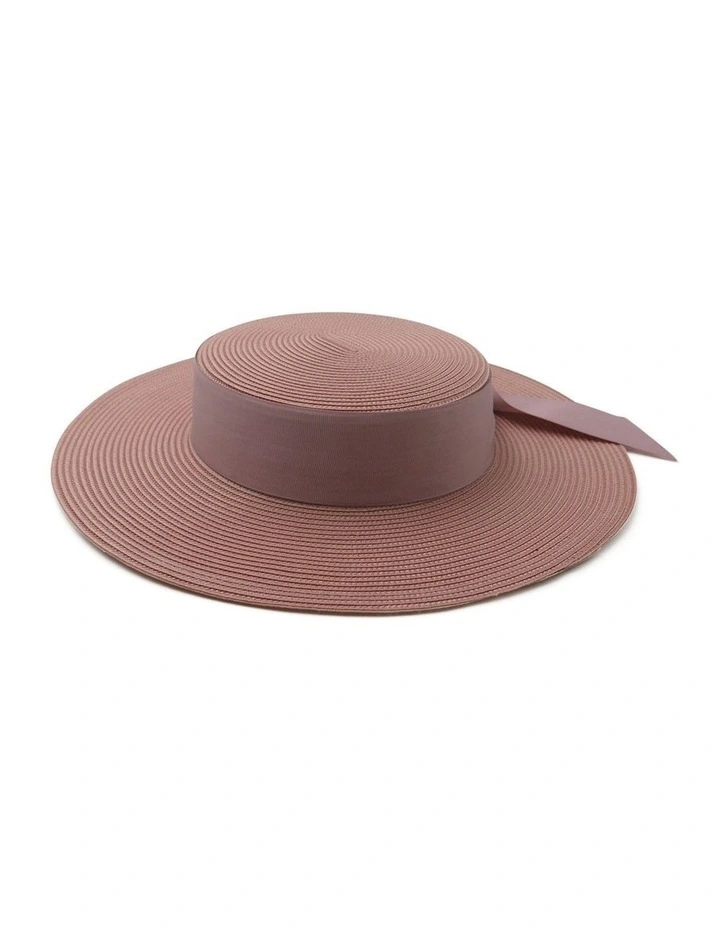 Clarke Boater Hat in Blush image 2