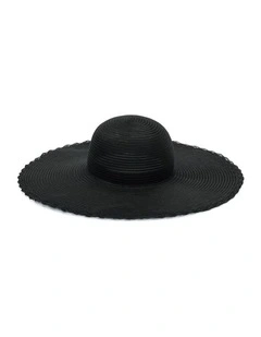 Josie Floppy Hat in Black