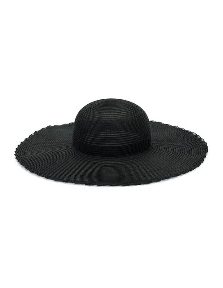 Josie Floppy Hat in Black image 2