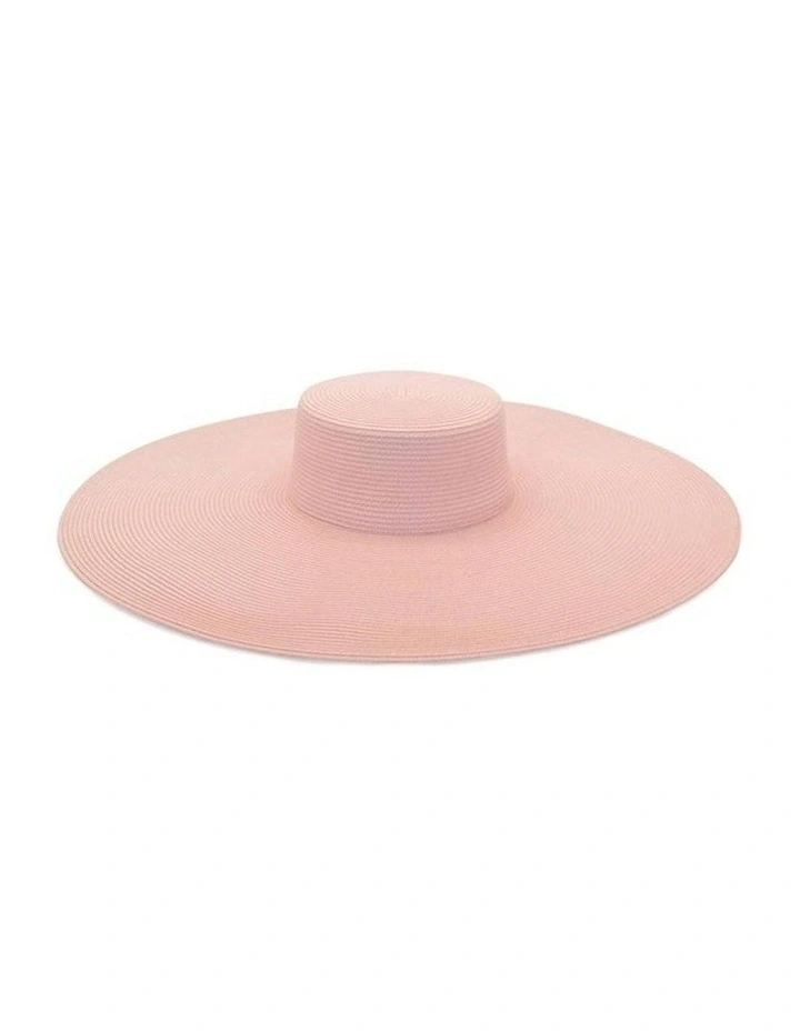 Savannah Boater Hat in Ballet Pink image 4