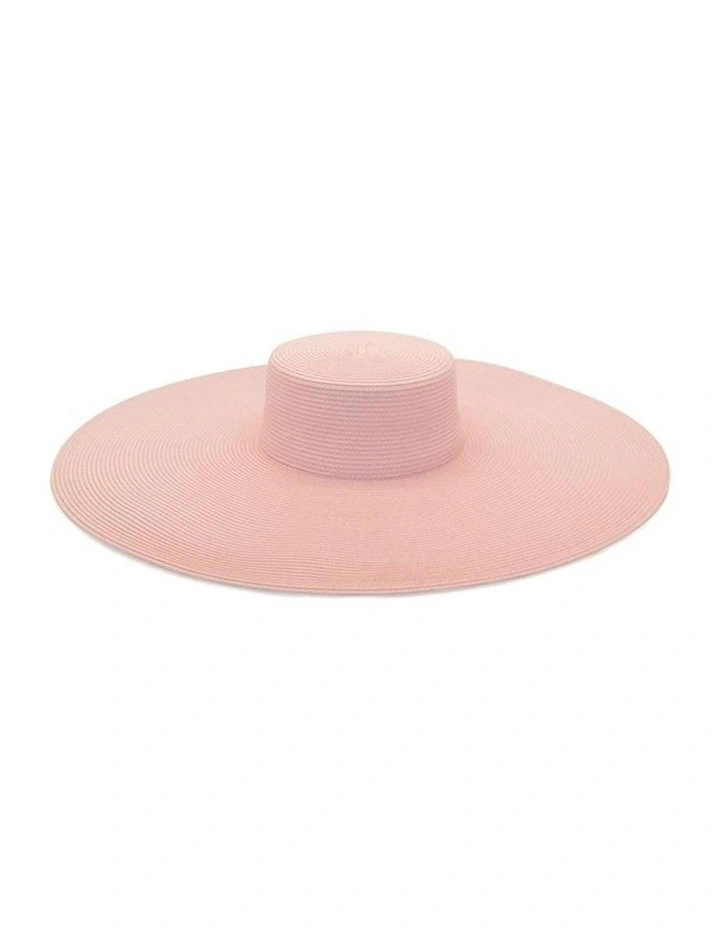 Savannah Boater Hat in Ballet Pink image 4