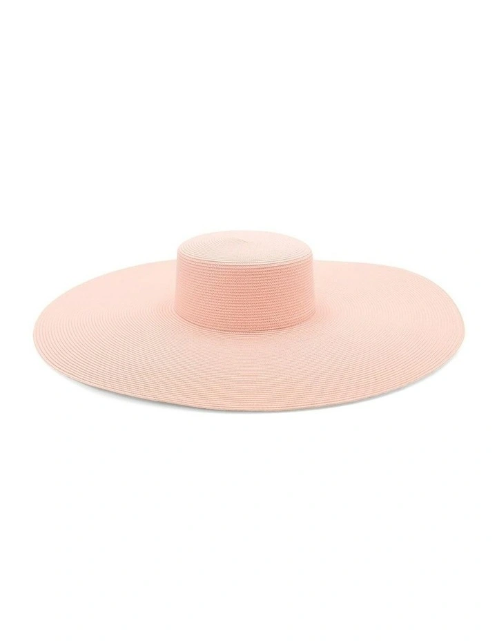 Savannah Boater Hat in Ballet Pink image 6