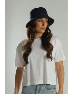 Lavinia Bucket Hat in Navy