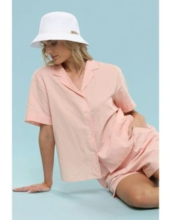 Lavinia Bucket Hat in White