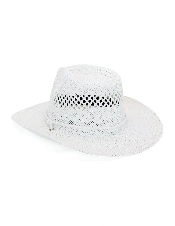 Caroline Cowboy Hat in White image 6