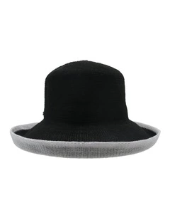Belle Breton Hat in Black/White