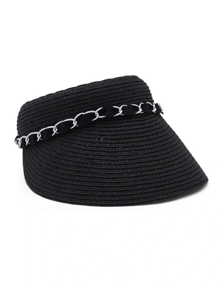 Noella Visor Hat in Black image 1