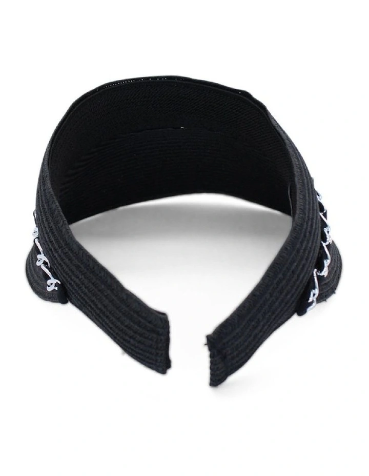 Noella Visor Hat in Black image 5