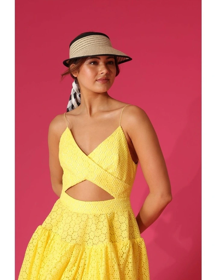 Rosie Visor Hat in Natural image 2