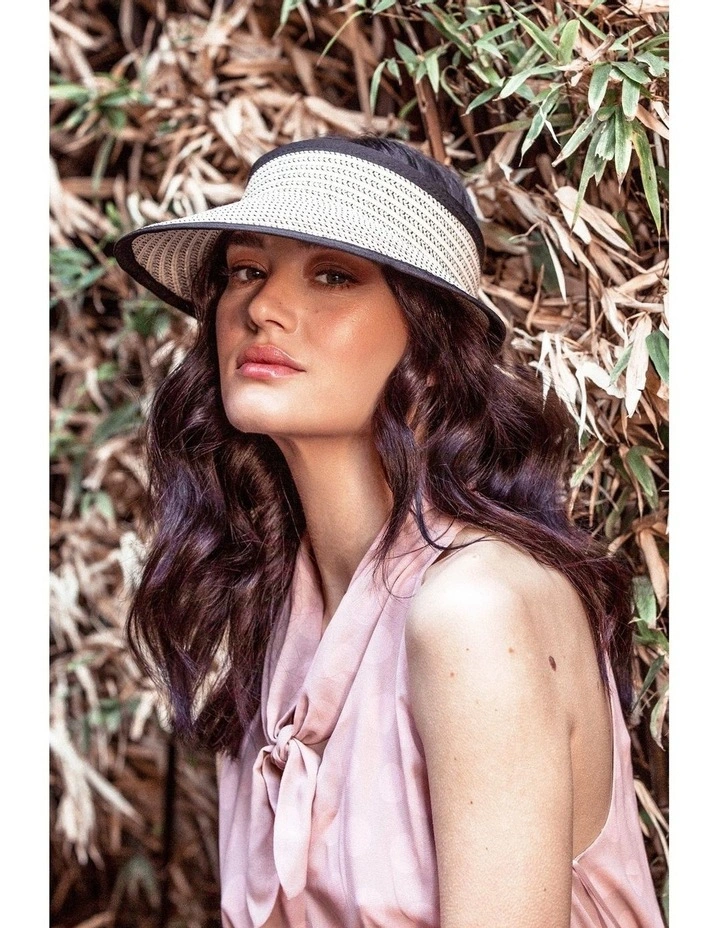 Rosie Visor Hat in Natural image 3