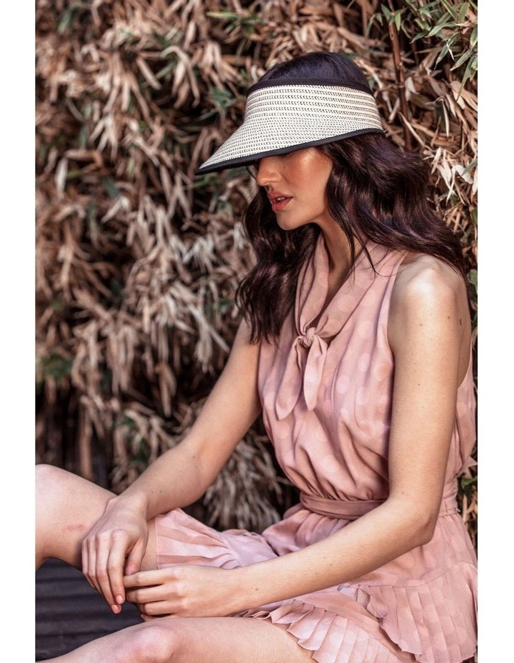Rosie Visor Hat in Natural image 5