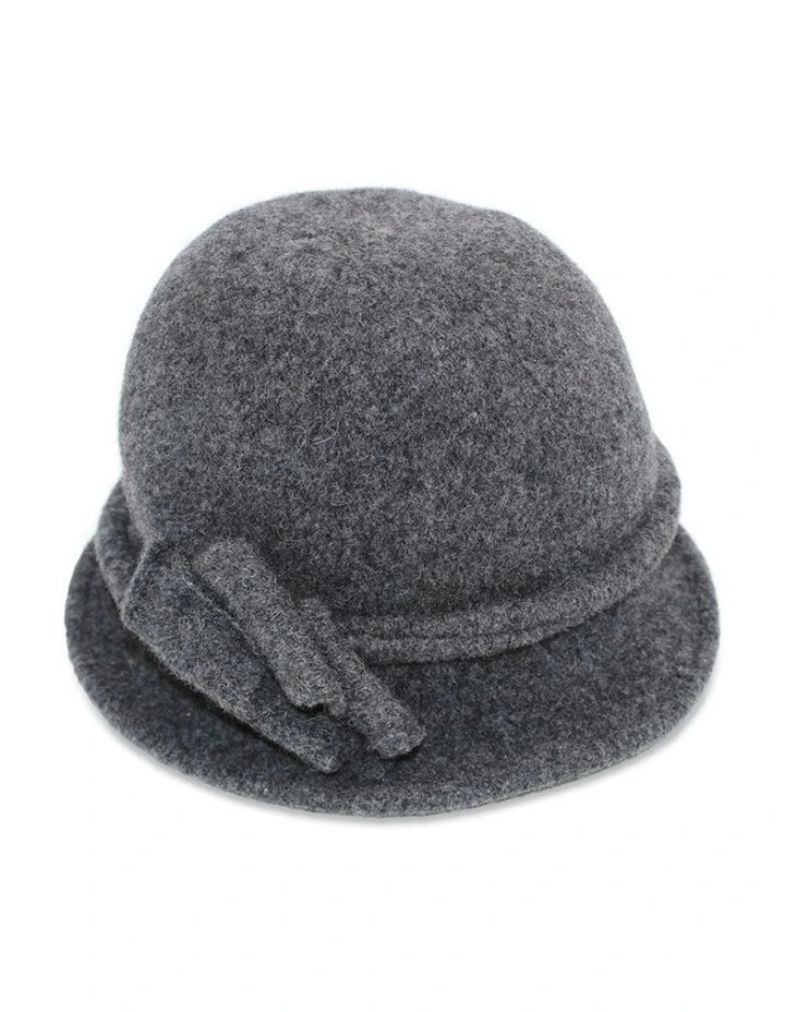 Joy Woolen Pull On Hat in Charcoal image 1