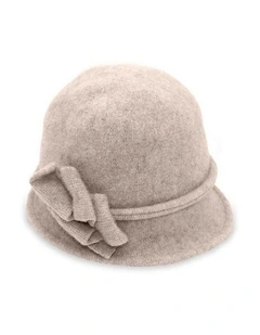 Joy Woolen Pull On Hat in Sand