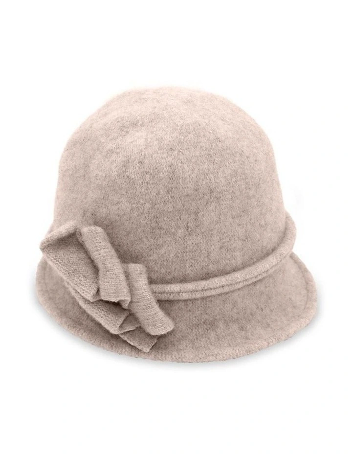 Joy Woolen Pull On Hat in Sand image 1