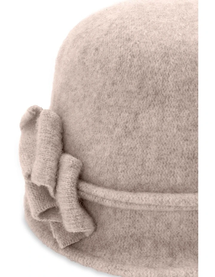 Joy Woolen Pull On Hat in Sand image 2